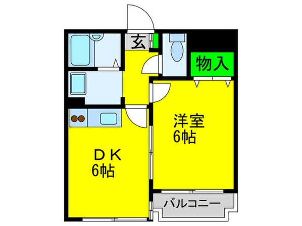 プライム岸里東の物件間取画像